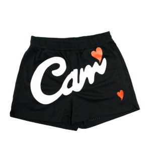 Mesh Summer Shorts — “Black Core Heart”