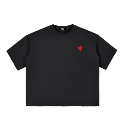 Hustlers Club Raw—Edge Tee — Black