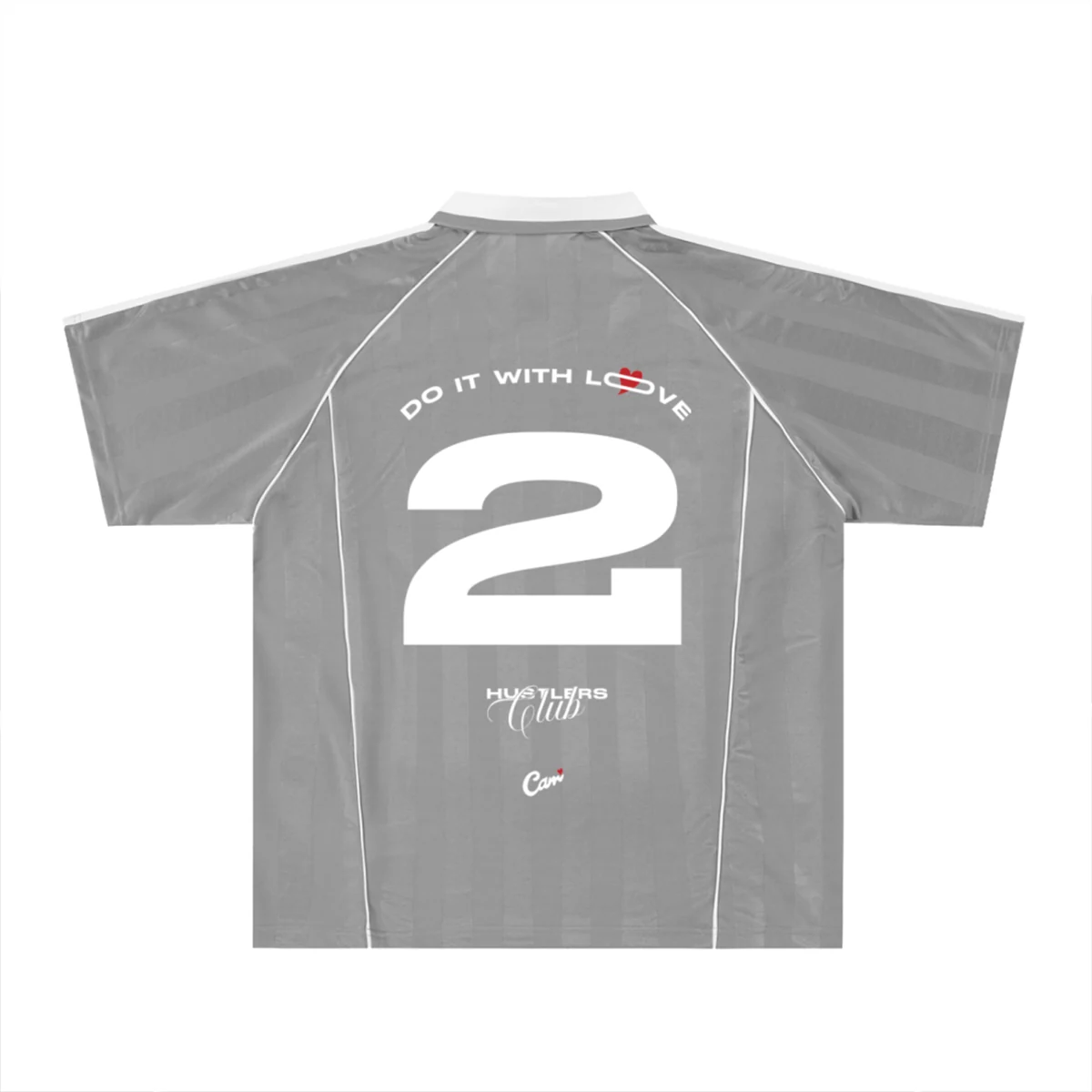 Hustlers Club Soccer Jersey — Gray - Image 2