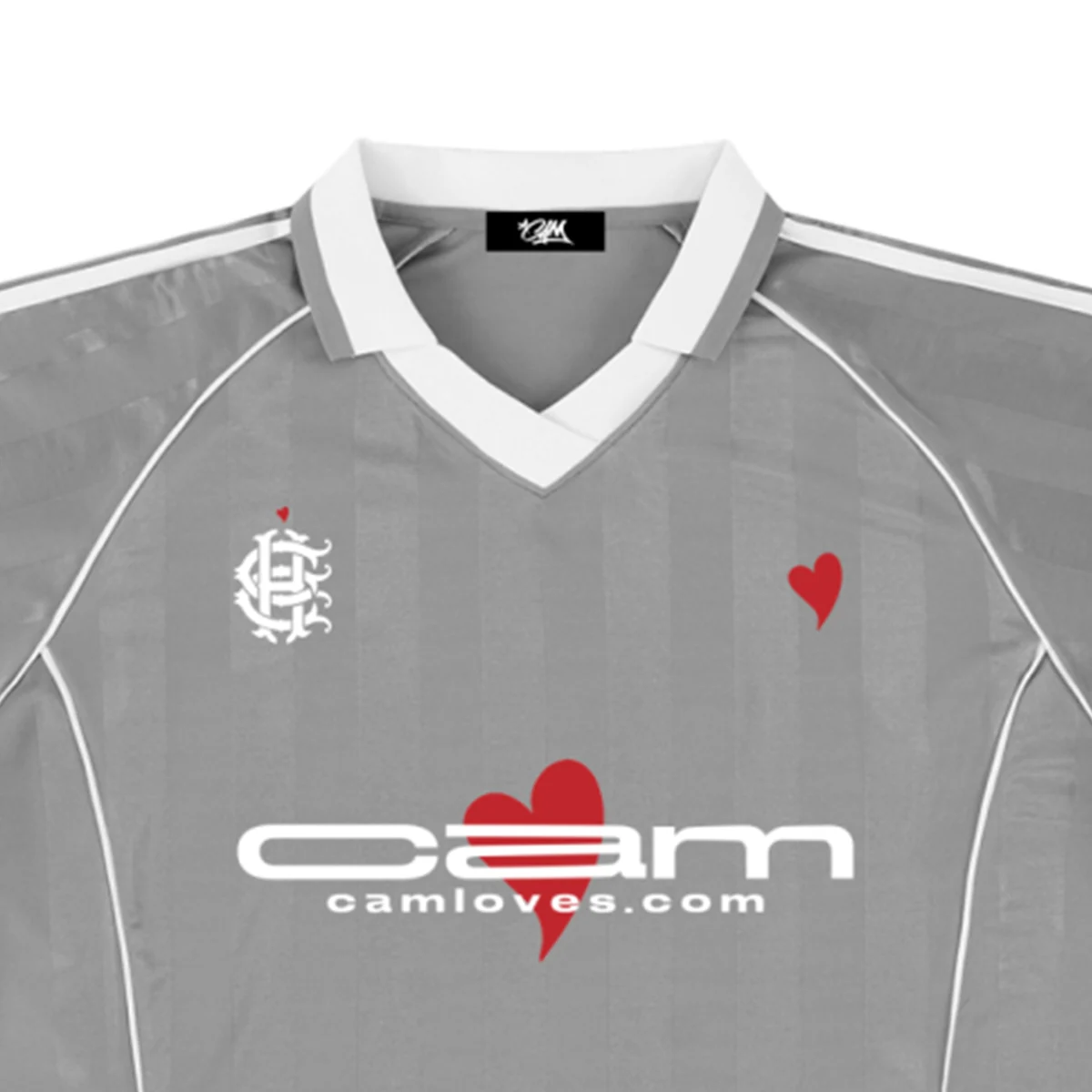 Hustlers Club Soccer Jersey — Gray - Image 3