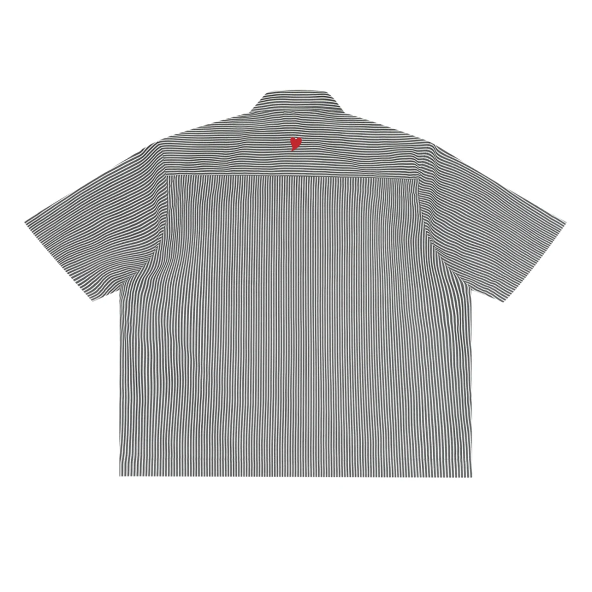 Hustlers Club Stripped Shirt — Gray - Image 2