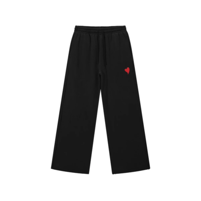 Hustlers Club Raw—Edge Sweatpants — Black